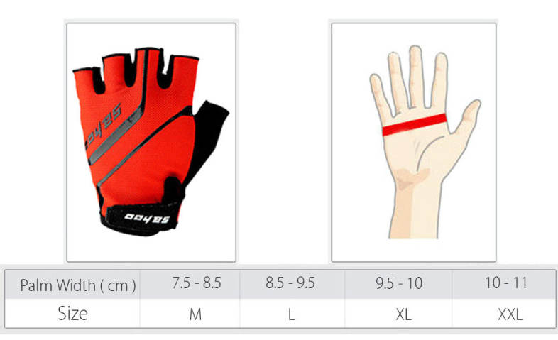 2PCS SAHOO Anti-slip Hydrofuge Half Finger Bike Cycling Gloves Summer Racing Mountain Bicycle