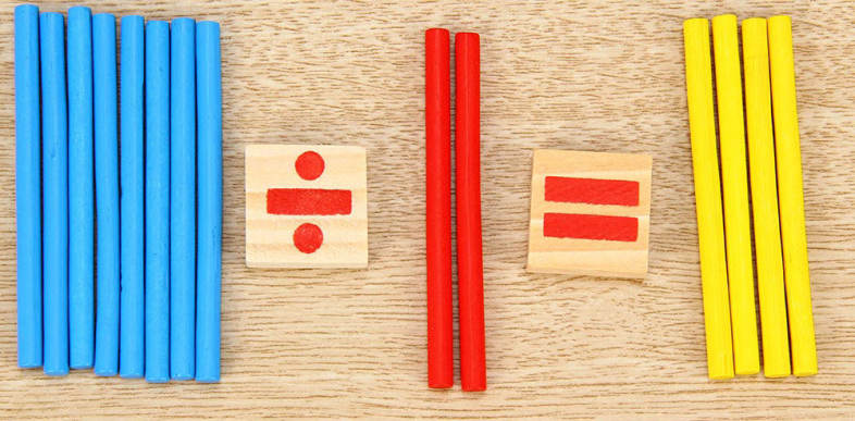 Montessori Mathematical Intelligence Stick Preschool Educational Toys
