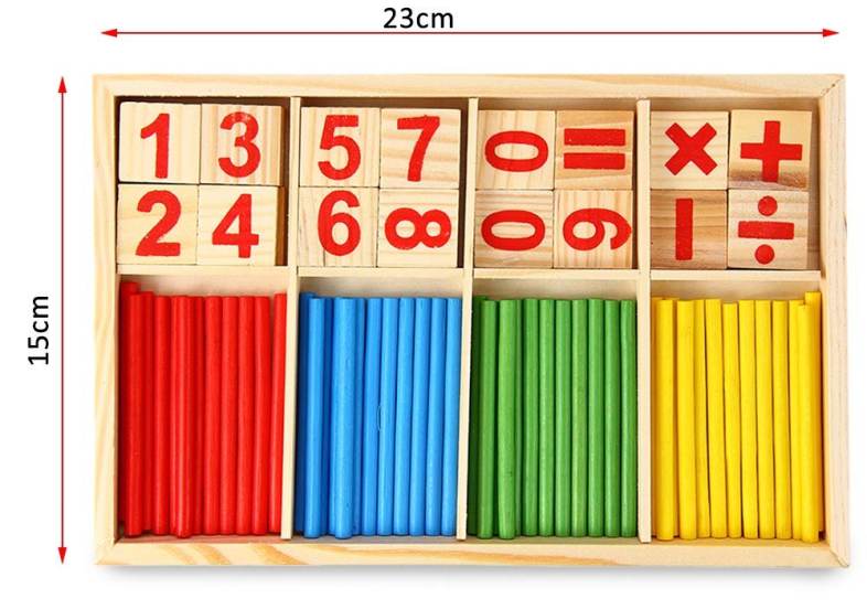 Montessori Mathematical Intelligence Stick Preschool Educational Toys