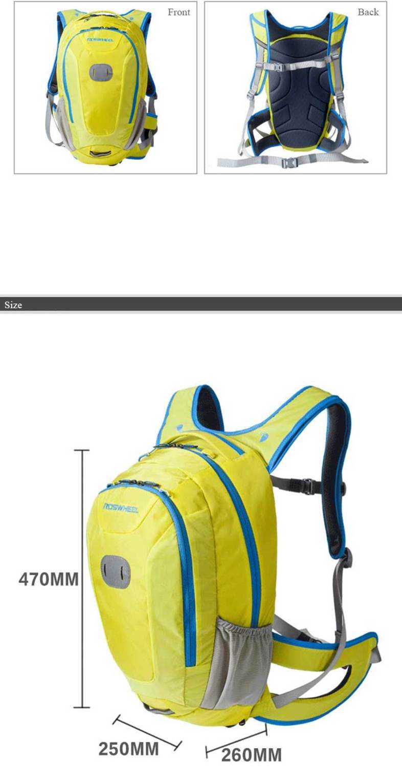 ROSWHEEL 18L Outdoor Sport Cycling Backpack MTB Climbing Hiking Accessories