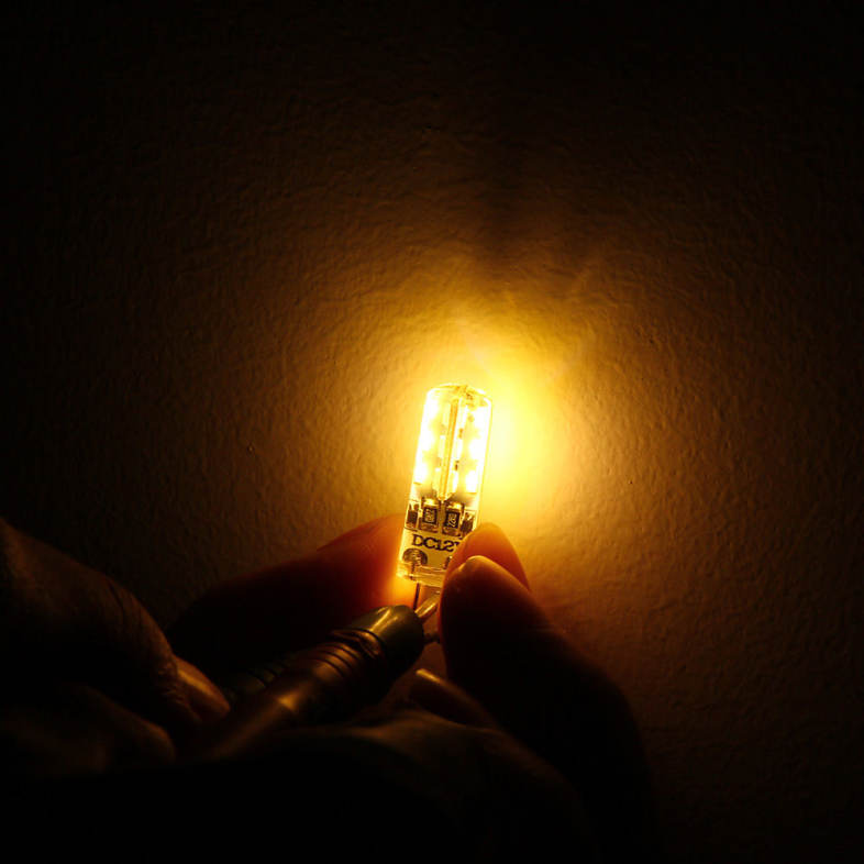 1W 20pcs G4 LED Lamp DC 12V Bulb SMD 3014 Warm White Light 360 Degree Angle Spotlight