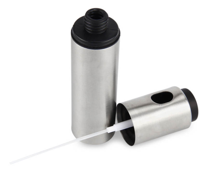 Silver Stainless Steel Olive Oil Spraying Bottle Vinegar Sprayer 135ml