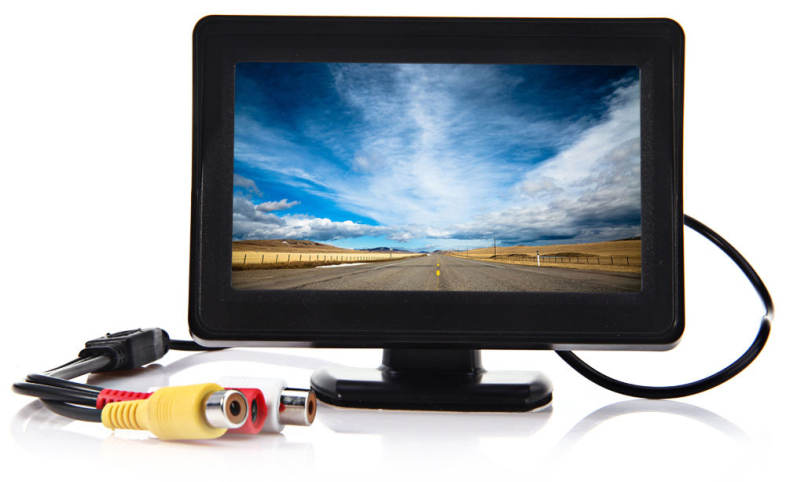 2 in 1 4.3 Inch TFT LCD Car Rear View Monitor Night Vision Parking Reverse Camera