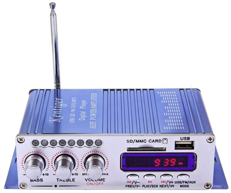 HY - 502 Hi-Fi Digital Auto Car Stereo Power Amplifier LED Sound Mode Audio Music Player Support USB MP3 DVD SD FM