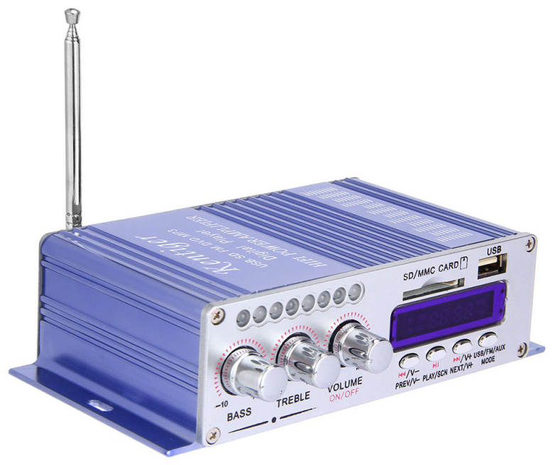 HY - 502 Hi-Fi Digital Auto Car Stereo Power Amplifier LED Sound Mode Audio Music Player Support USB MP3 DVD SD FM