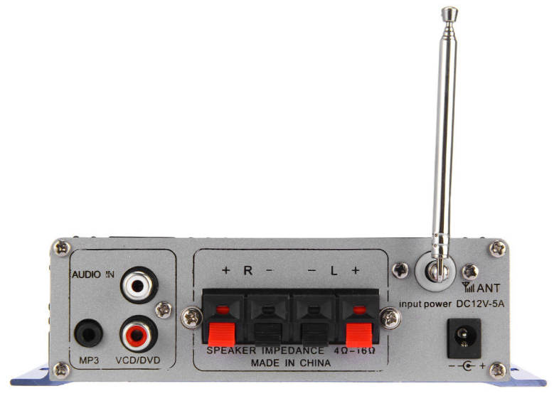 HY - 502 Hi-Fi Digital Auto Car Stereo Power Amplifier LED Sound Mode Audio Music Player Support USB MP3 DVD SD FM