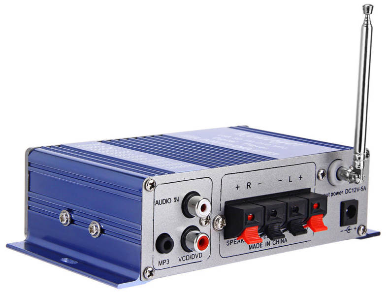HY - 502 Hi-Fi Digital Auto Car Stereo Power Amplifier LED Sound Mode Audio Music Player Support USB MP3 DVD SD FM