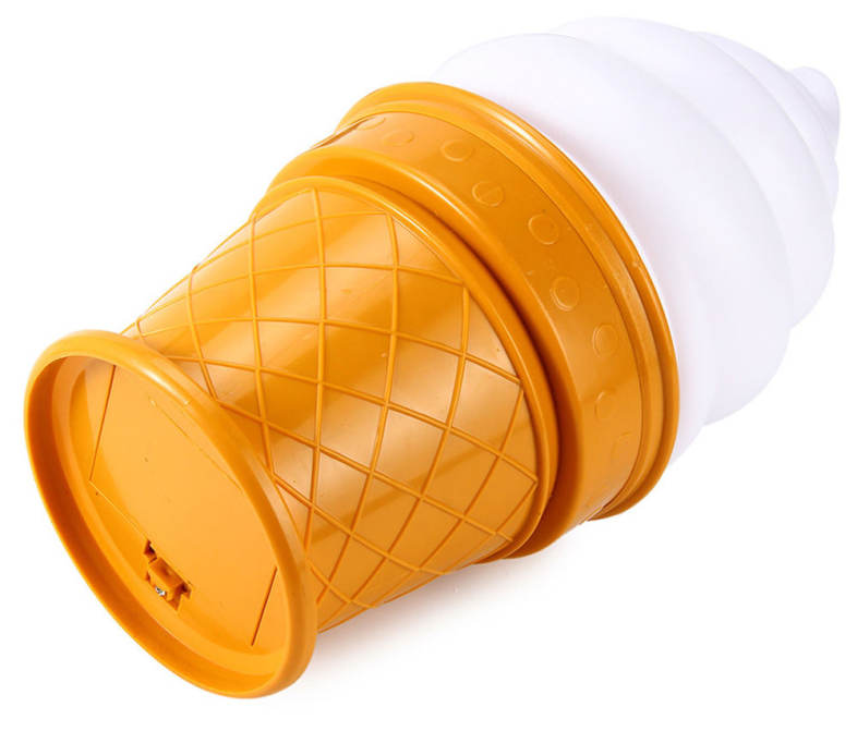 Ice Cream Cone Shaped Night Light Desk Table LED Lamp for Kids Children Bedroom Decor Lights