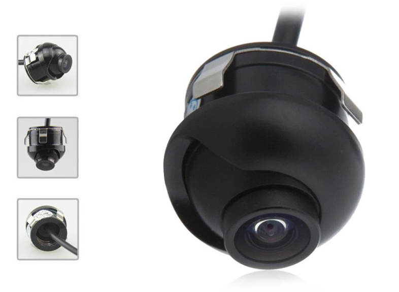 360 Degrees Adjustable Drilling CCD Flush Mount Waterproof Car Reverse Backup Rear View Camera