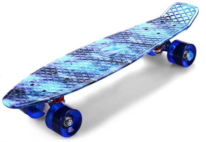 CL-94 Printing Blue Starry Sky Pattern Skateboard Complete 22 inch Retro Cruiser Longboard