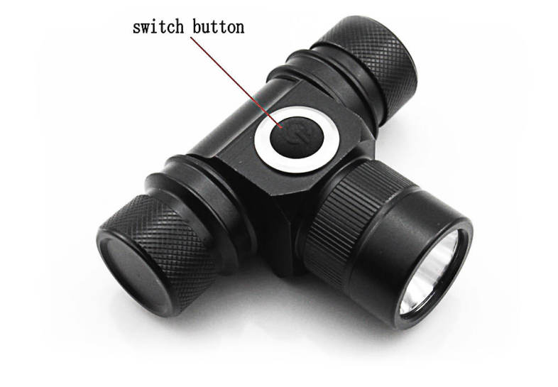 Yupard Cree XM - L2 LED Headlamp Headlight 2 Mode Fixed Focus Waterproof for Outdoor Long Shot Cycling