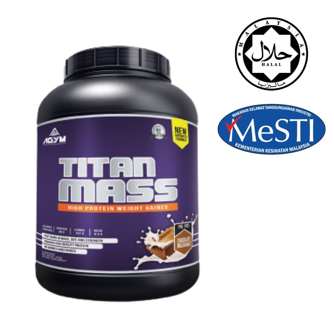 Ready Stock Agym Nutrition Titan Mass 2kg Mass Gainer ...