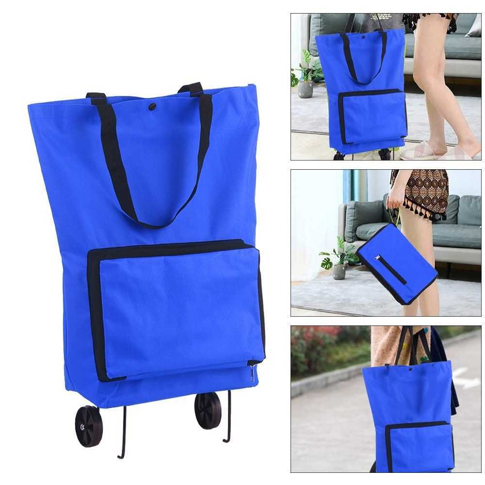 Foldable Trolley Shopping Bag, Foldable Grocery Bag