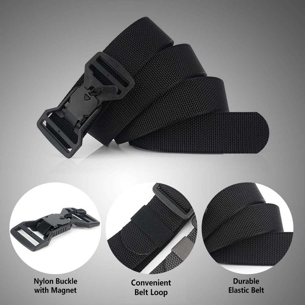 Adjustable Webbing Belt Men Women Belts 49.2 Inch with Quick Release ...