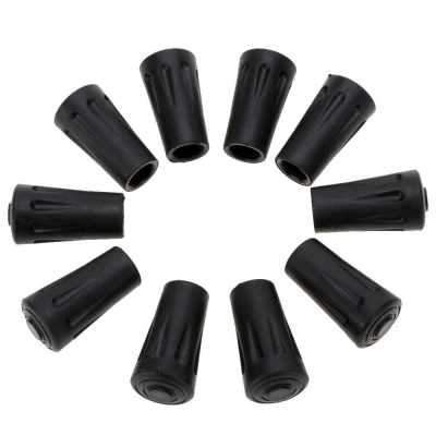 10Pcs Hiking Pole Replacement Tips Trekking Pole Tip Protectors | Dropship